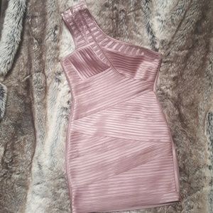 BCBG size 10 shiny pink dress